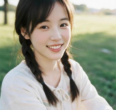 清新治愈少女高清图集 | 阳光下草坪唯美套图