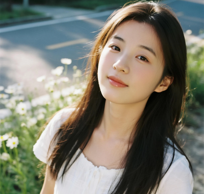 清新治愈女生高清图集 | 花间小路唯美套图